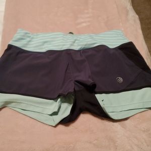 MPG Shorts , black and line green,  size Medium